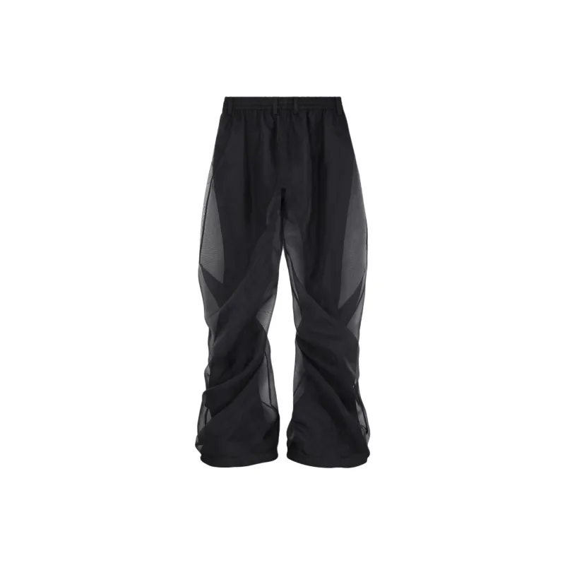 WE11DONE Casual Pants Unisex Black-0