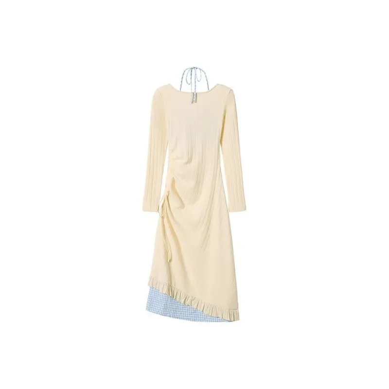 GUOZHEN Long Sleeved Dress Women's-3