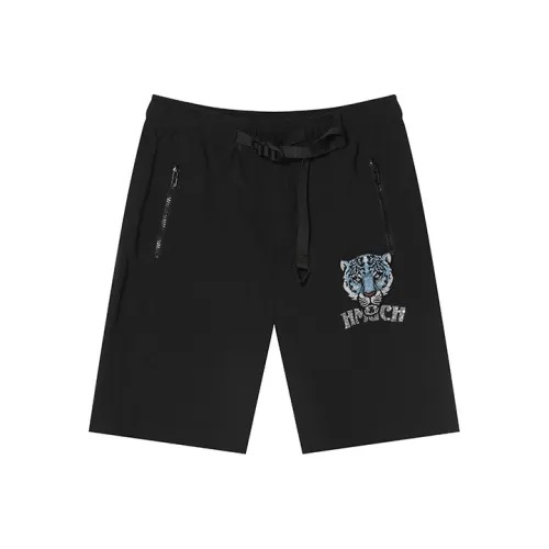 TCH Cargo Shorts Enge Unisex Black With Blue Logo