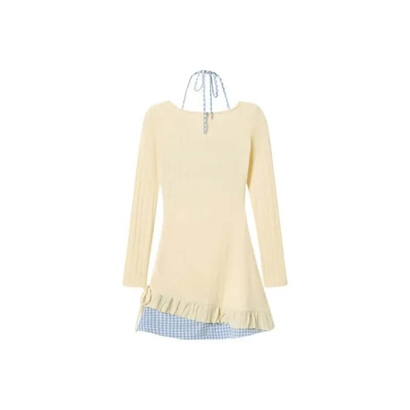 GUOZHEN Long Sleeved Dress Women's-1