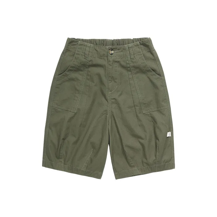 FLOAT Casual Shorts Unisex Army Green-0