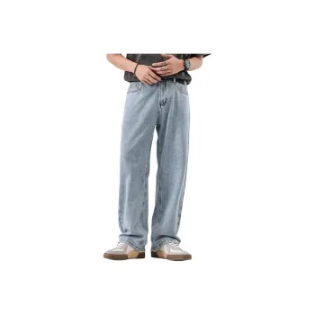 VALKOMM Jeans Unisex Bleached White Blue