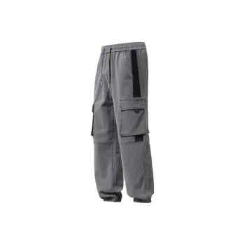 Tonlion Casual Pants Unisex Light Gray