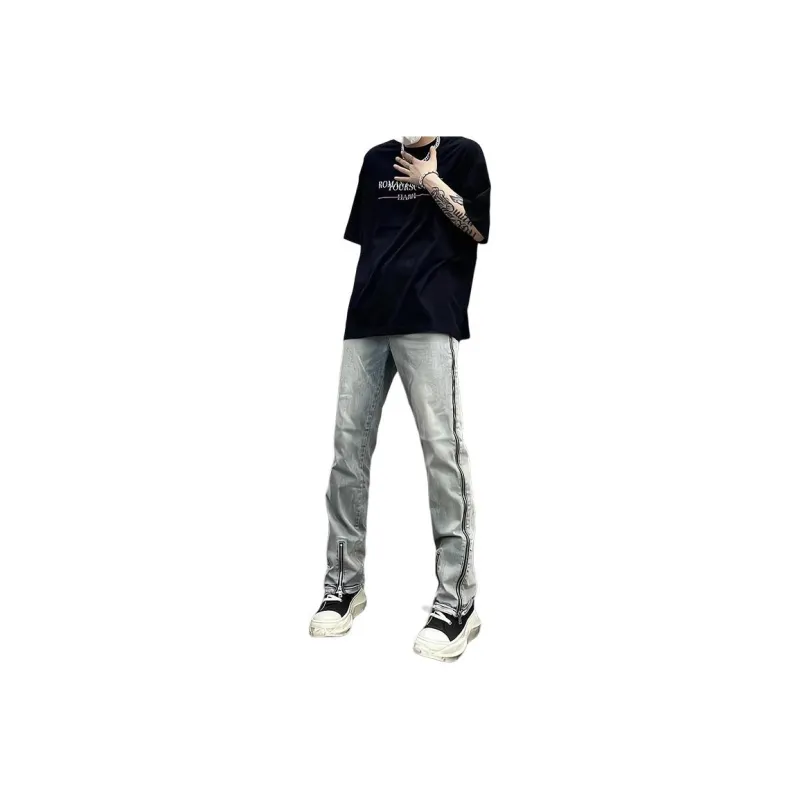 MGXEK Jeans Unisex Yellow Mud-0