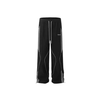 TESTUNG Casual Pants Unisex Black