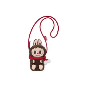 POP MART Polyester Shoulder Bag, Crossbody Bag Regular Women's Brown