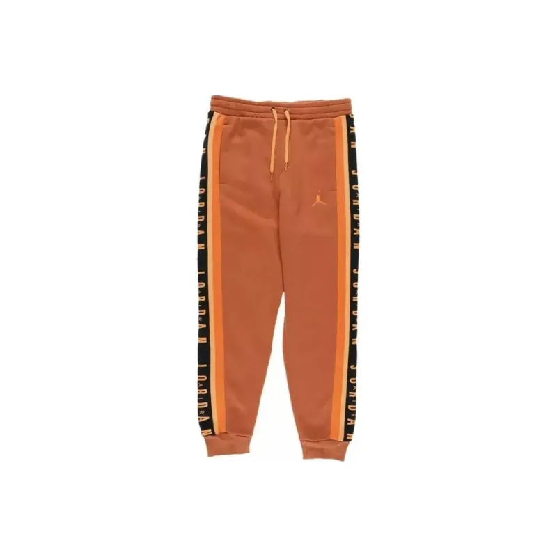 Nike Knitted Sports Pants Men's Orange-0