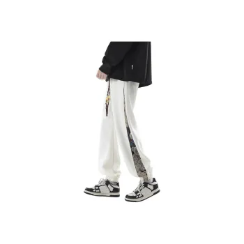 NEAR HERE Casual Pants Unisex Dark Sky Blue