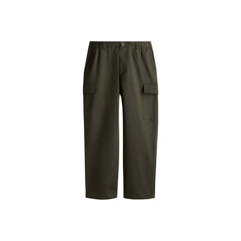 H&M Cargo Pants Men's Dark Khaki Green-0