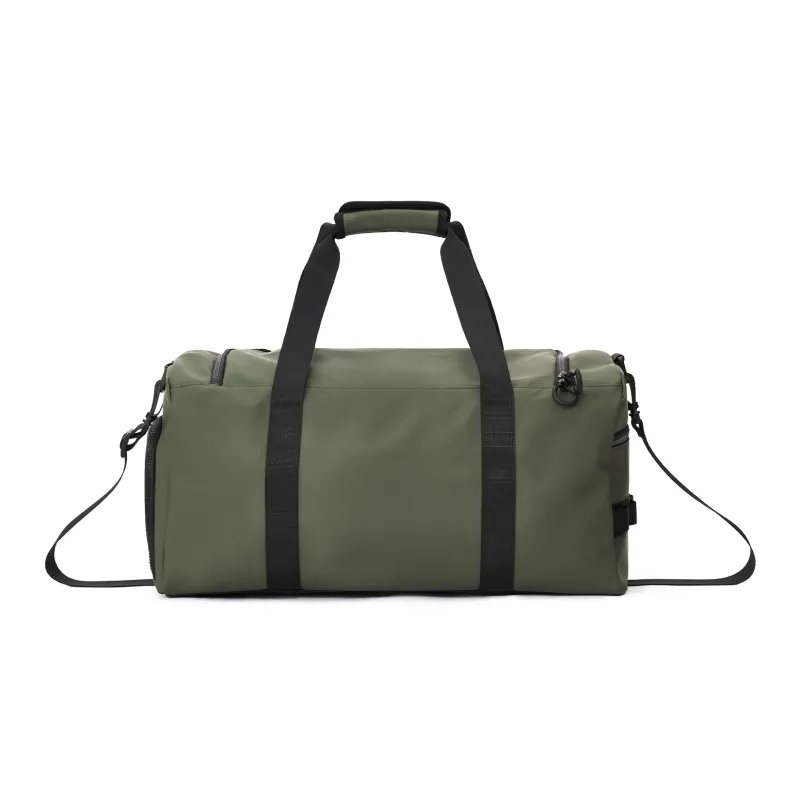 Reebok Artificial Leather Handbag, Crossbody Bag, Travel Bag, Gym Bag Medium Size Unisex White/black/grey green-10