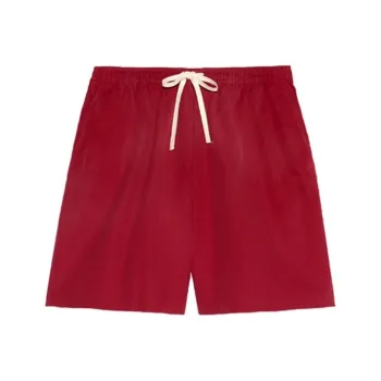 GUCCI Ciel De Nuit Animal Taped Cotton Shorts