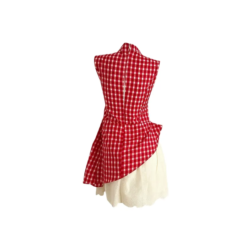POPO.INFO Sleeveless Dress Women's Strawberry Red-1