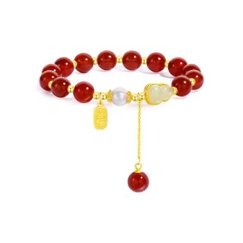 Lao Feng Xiang Agate Bracelets Women's