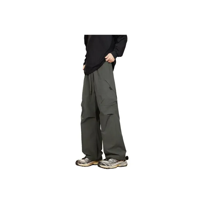NOME Urban Techwear Straight Fit Wide Leg Cargo Pants Unisex-4