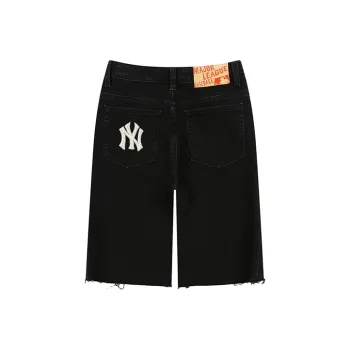 MLB Denim Shorts Unisex Black