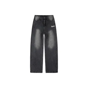 GROGNAK Chuan Series Jeans Unisex Distressed White Black