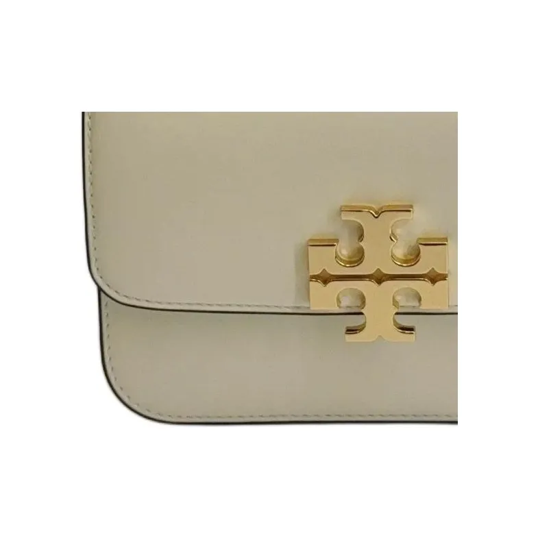 TORY BURCH Eleanor Cow Leather Shoulder Bag Trumpets Women's Warm White-3
