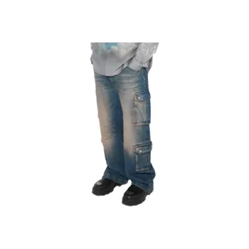 Misbhv Cargo Pants Men's Denim Blue