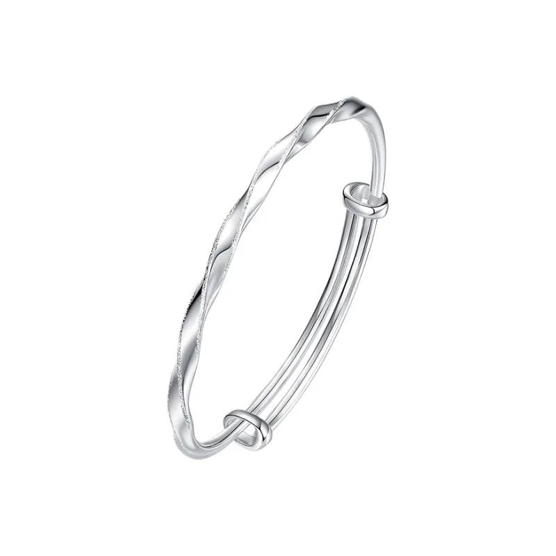 Ascending 999 Fine Silver Bangles Women's-0
