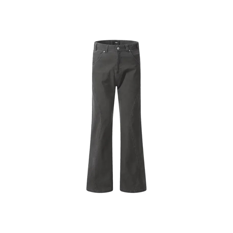 DAFK Casual Pants Men's Gray Recommended By The Main Designer-0