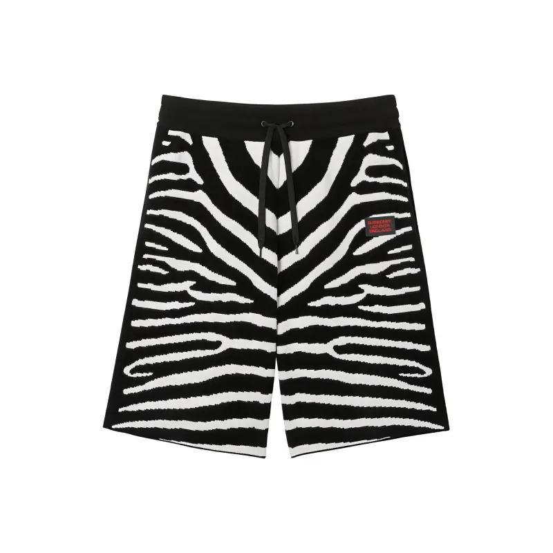Burberry Casual Shorts Men Black/White-0