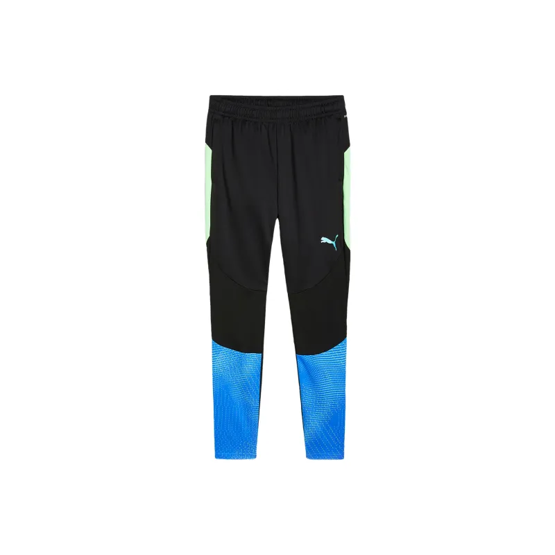 PUMA IndividualFINALDRYCELL Knitted Sweatpants Men's Black/Apple Green-0