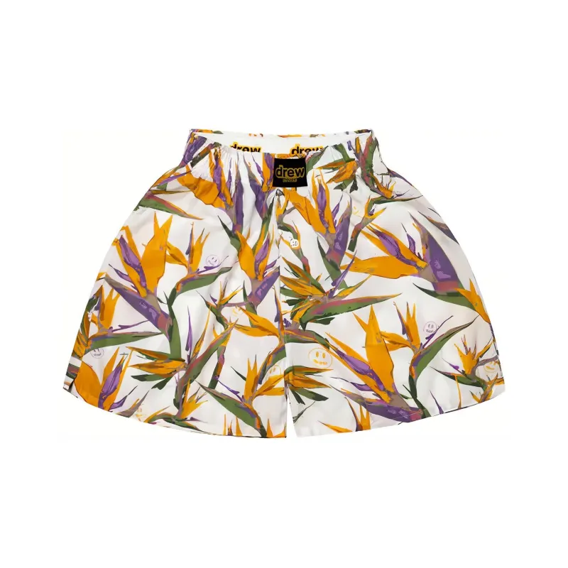 Drew House Letter Logo Series Casual Shorts Unisex White-0