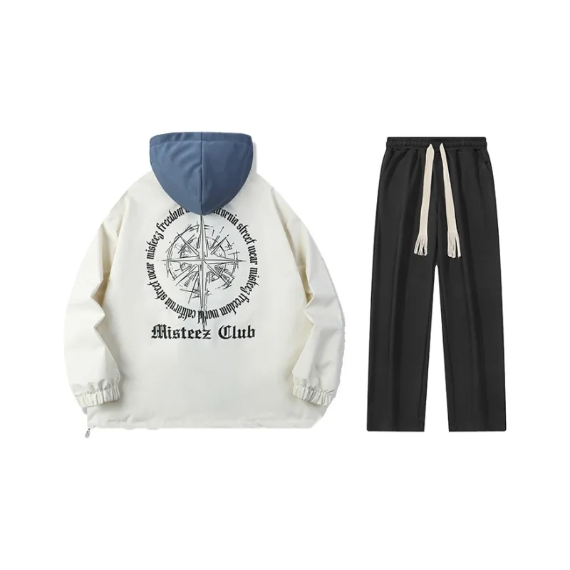 MISTEEZ Hooded Loose Fit Long-Sleeved Set Unisex-13