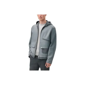 HERMES Leather Jacket Men's Teal
