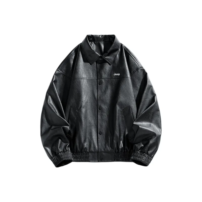 Jeep Leather Jackets Coats Unisex-0