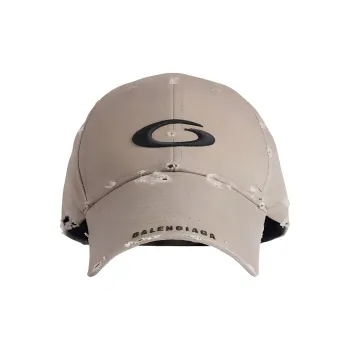 Balenciaga Cotton, Polyester Baseball Caps Men's Beige