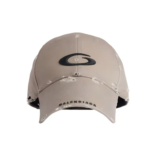 Balenciaga Cotton, Polyester Baseball Caps Men's Beige