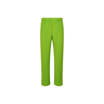 Homme Plissé Issey Miyake FW24 Casual Pants Men's Yellow Green