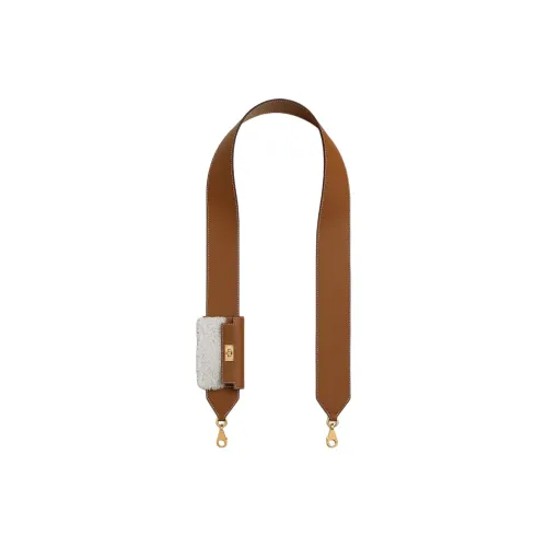 HERMES Kelly Pocket Swift Calfskin With Shearling Bag Strap Women's Gold & Beige