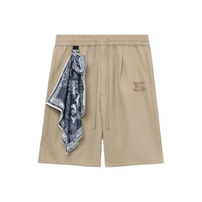 MUSIUM DIV Scarf detail Track Shorts-0