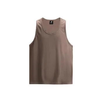 ZARA Tank Tops Men Burgundy Red
