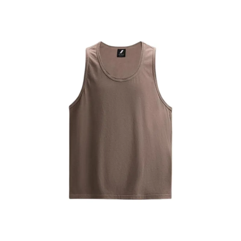 ZARA Tank Tops Men Burgundy Red-0