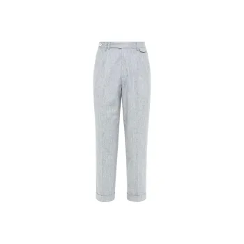 Brunello Cucinelli Pressed Crease Tailored Trousers