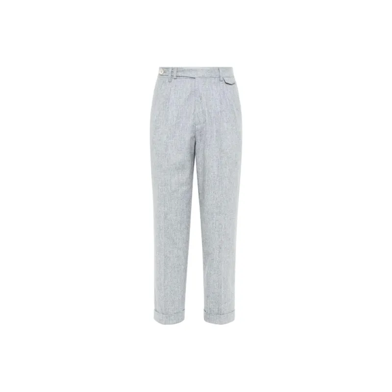 Brunello Cucinelli Pressed Crease Tailored Trousers-0