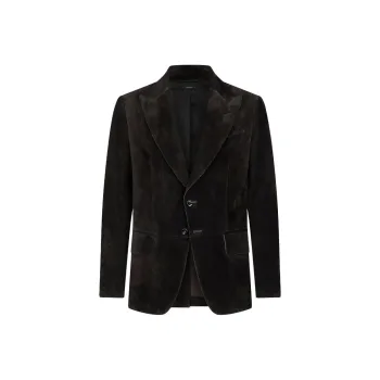 TF SS25 Leather Jacket Men's Black