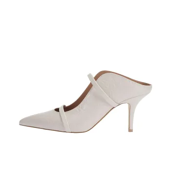Malone Souliers Maureen Closed Toe Slippers 7cm Women's White