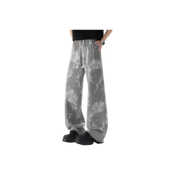 DANGERTIGER Knitted Sweatpants Unisex Gray