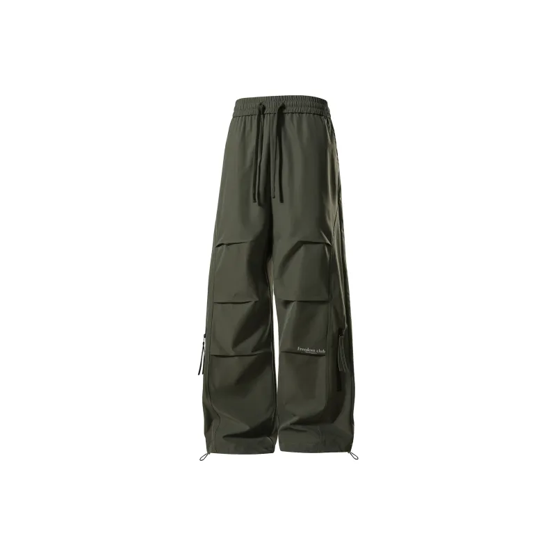 SWAMP AREA Cargo Pants Unisex Black-7