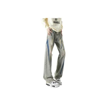 FAKE VINTAGE Jeans Unisex Yellow Mud Blue