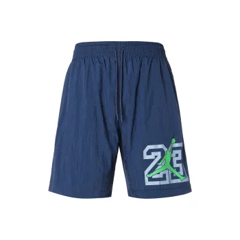 JORDAN Mesh Casual Shorts Men Deep Sea Blue