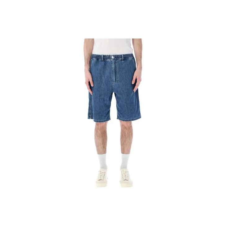 MARNI Elastic Waist Denim Shorts-0