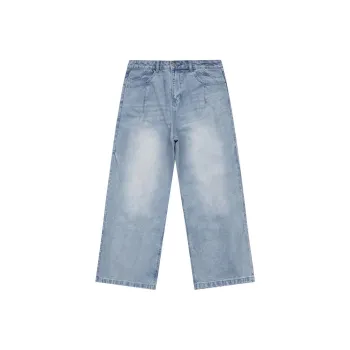 BELLKENIDEA Jeans Unisex Light Blue