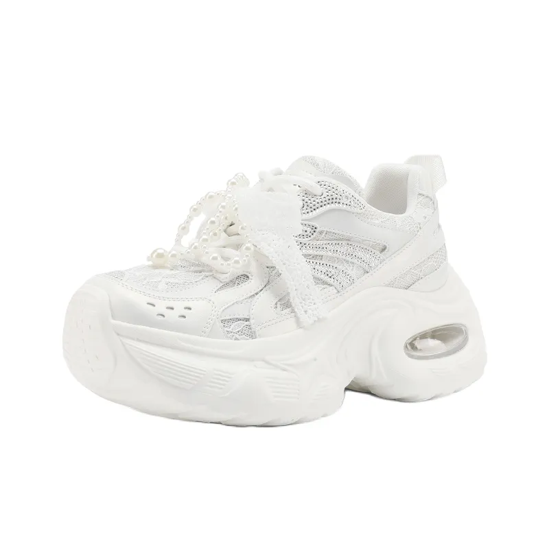 FIVE PLUS Cushioning, Slip Resistant, And Abrasion Resistant Low Top Chunky Sneakers Women's-1