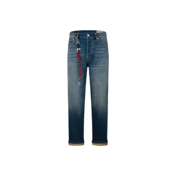 EVISU Lanyard Seagull embroidery Jeans