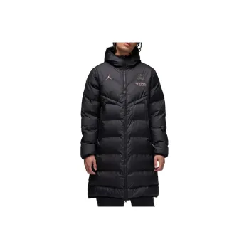 Jordan Paris Saint Germain Parka Coats Men's Black/Rusty Pink